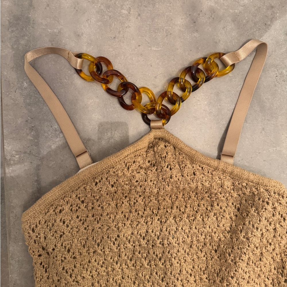 Boston Proper Beige Maxi Knit Dress | XS - Picture 3 of 9